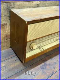Vintage German Grundig 2268 U Tube radio No Power Cable Parts Decor Repairs