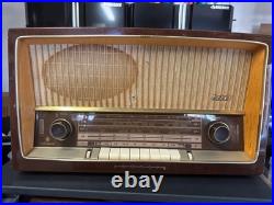 Vintage German Grundig Majestic 2260U Tube Radio See Video Partially Works