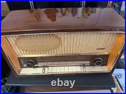 Vintage German Grundig Majestic 2260U Tube Radio See Video Partially Works
