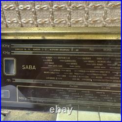 Vintage German Saba Tube Radio. SABA-Schwarzwald model W5-3D Untested