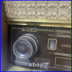 Vintage German Saba Tube Radio. SABA-Schwarzwald model W5-3D Untested