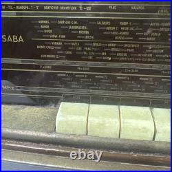 Vintage German Saba Tube Radio. SABA-Schwarzwald model W5-3D Untested