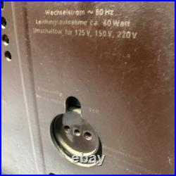 Vintage German Saba Tube Radio. SABA-Schwarzwald model W5-3D Untested