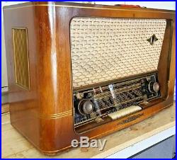 Vintage German Schaub Lorenz Gold Super W 36 Table top Radio @1955-56 working