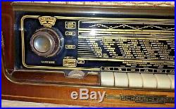 Vintage German Schaub Lorenz Gold Super W 36 Table top Radio @1955-56 working