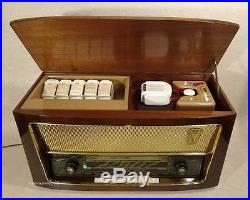Vintage German Tube Radio TEFIFON T573 VINYLTAPE-PLAYER six cassettes included
