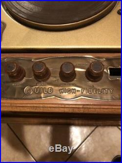 Vintage Grafonola Electric Radio / Record Player By Guild. (1959)
