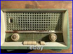 Vintage Green Philips Philetta radio model BD284U German shortwave FM works