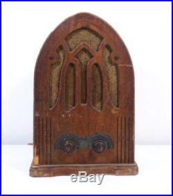 Vintage Grigsby-Grunow MAJESTIC 194 Midget Wood Cathedral Tube Radio SWithAM 1933