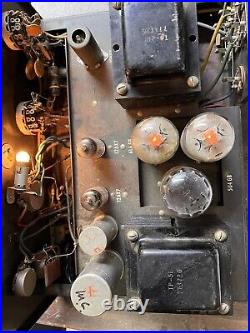 Vintage Grommes 1957 Model 20 PG Tube Radio Amplifier Powers On