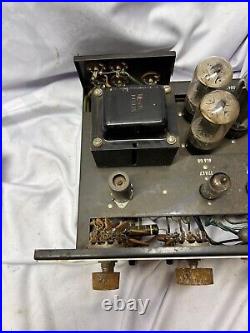 Vintage Grommes 1957 Model 20 PG Tube Radio Amplifier Powers On