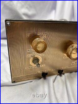 Vintage Grommes 1957 Model 20 PG Tube Radio Amplifier Powers On