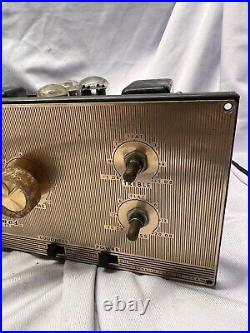 Vintage Grommes 1957 Model 20 PG Tube Radio Amplifier Powers On