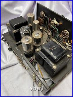 Vintage Grommes 1957 Model 20 PG Tube Radio Amplifier Powers On