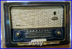 Vintage Grundig Majestic Model 30455 WK/3D AM/FM/SW Tube Tabletop Hi-Fi Radio