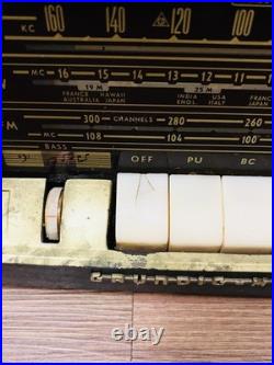 Vintage Grundig Majestic Tube Radio Model 1070 USA AM FM SW Untested Sold As-Is