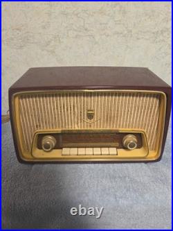 Vintage Grundig Tube Radio Type 97a In Working Condition 1950s German Model