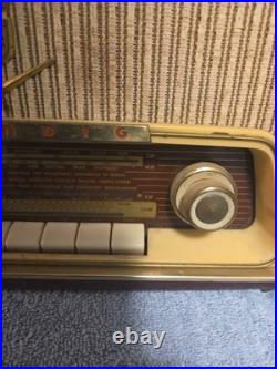 Vintage Grundig Tube Radio Type 97a In Working Condition 1950s German Model