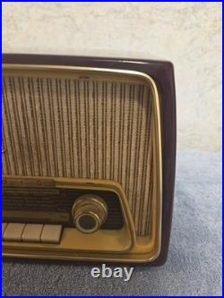 Vintage Grundig Tube Radio Type 97a In Working Condition 1950s German Model