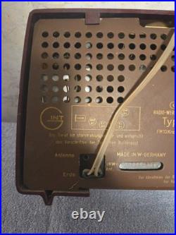 Vintage Grundig Tube Radio Type 97a In Working Condition 1950s German Model