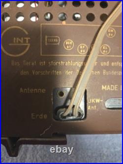 Vintage Grundig Tube Radio Type 97a In Working Condition 1950s German Model
