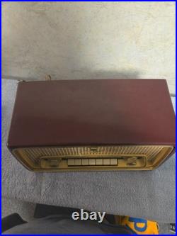 Vintage Grundig Tube Radio Type 97a In Working Condition 1950s German Model