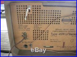 Vintage Grundig Type 4570 U Stereo Tube Radio AM/FM/Shortwave W Germany