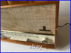 Vintage Grundig Wood Tube Radio model 101-U AM/FM WORKING. TESTED