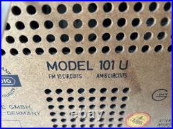 Vintage Grundig Wood Tube Radio model 101-U AM/FM WORKING. TESTED