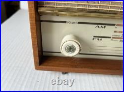 Vintage Grundig Wood Tube Radio model 101-U AM/FM WORKING. TESTED