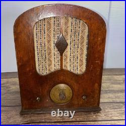 Vintage Grunow Cathedral Tube Radio Model 460 Burl Wood Untested Parts/Repair