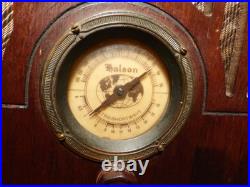 Vintage HALSON TOMBSTONE RADIO 1935's 50 series TUBES LIGHT / SOUND / NO SIGNAL
