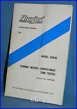 Vintage HICKOK 6000A Radio Tube Tester
