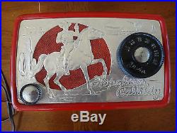Vintage HOPALONG CASSIDY Cowboy Red Arvin Model 441T Tube Radio 1950s