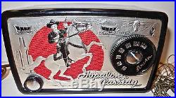 Vintage HOPALONG CASSIDY Radio- NM/M with Original Box, lPaperwork, Cord & Antenna