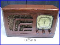 Vintage HTF 1930's HALSON RADIO Model 110 AM/SW 10 Tube Wood Radio WORKS