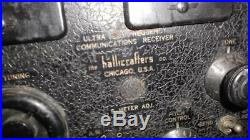 Vintage Hallicrafters Model S36 / S-36 Tube Ham Radio UHF WWII Receiver As Is