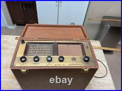 Vintage Hallicrafters S72 Suitcase Shortwave Portable Tube Radio
