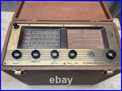 Vintage Hallicrafters S72 Suitcase Shortwave Portable Tube Radio