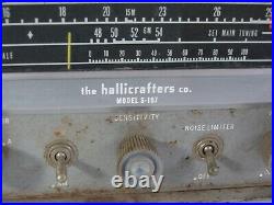 Vintage Hallicrafters S-107 Tube Shortwave AM CW SW Radio Ham Receiver Multiband
