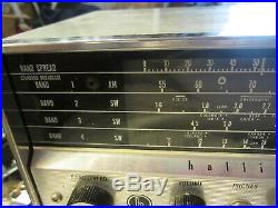 Vintage Hallicrafters S-120 Shortwave Tube Radio Receiver, 4 band, short wave