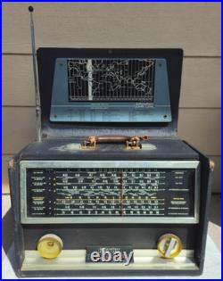 Vintage Hallicrafters World-Wide TW-1000 8-Band Tube Radio Works