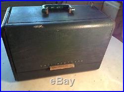 Vintage Hallicrafters Worldwide Radio Portable Plug In Green Case
