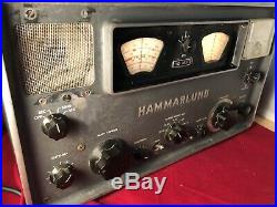 Vintage Hammarlund HQ-105TR Tube Ham Radio Communications Receiver RARE