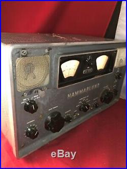 Vintage Hammarlund HQ-105TR Tube Ham Radio Communications Receiver RARE