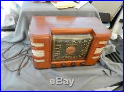 Vintage Herb Roth Appl. Crosley 66TC American Overseas Tube Radio WithOriginal Tag