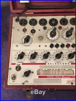 Vintage Hickok Model 600A Dynamic Mutual Conductance Tube Tester Ham Radio