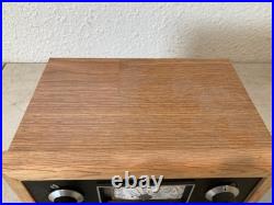 Vintage Homebrew Ham Radio Receiver Tube Shortwave Amateur Radio Wood Cabinet