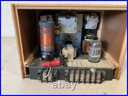 Vintage Homebrew Ham Radio Receiver Tube Shortwave Amateur Radio Wood Cabinet