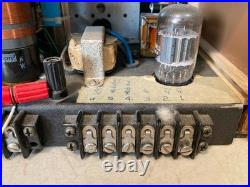 Vintage Homebrew Ham Radio Receiver Tube Shortwave Amateur Radio Wood Cabinet